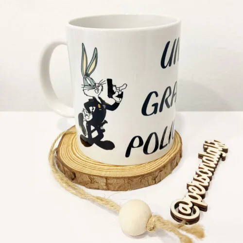 Taza Bugs Bunny Policía