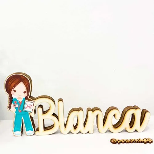 Enfermera personalizada nombre