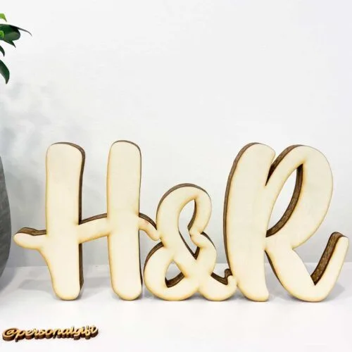Iniciales de Madera Personalizadas