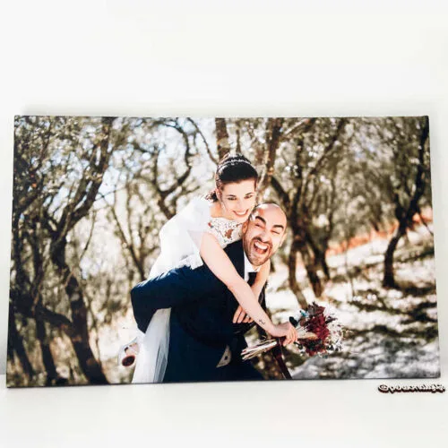 Lienzo personalizado como regalo de boda