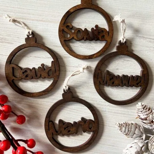 Bola Navidad personalizada, color oscuro