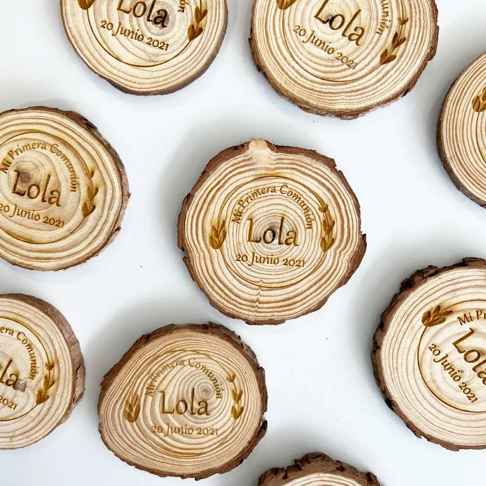 Posavasos de madera personalizado. Personal Gift Ávila