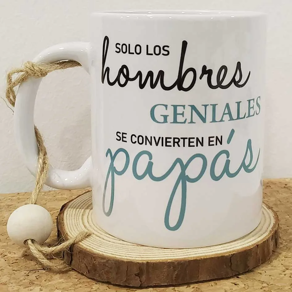 Taza personalizada para los papas geniales. Personal Gift Ávila