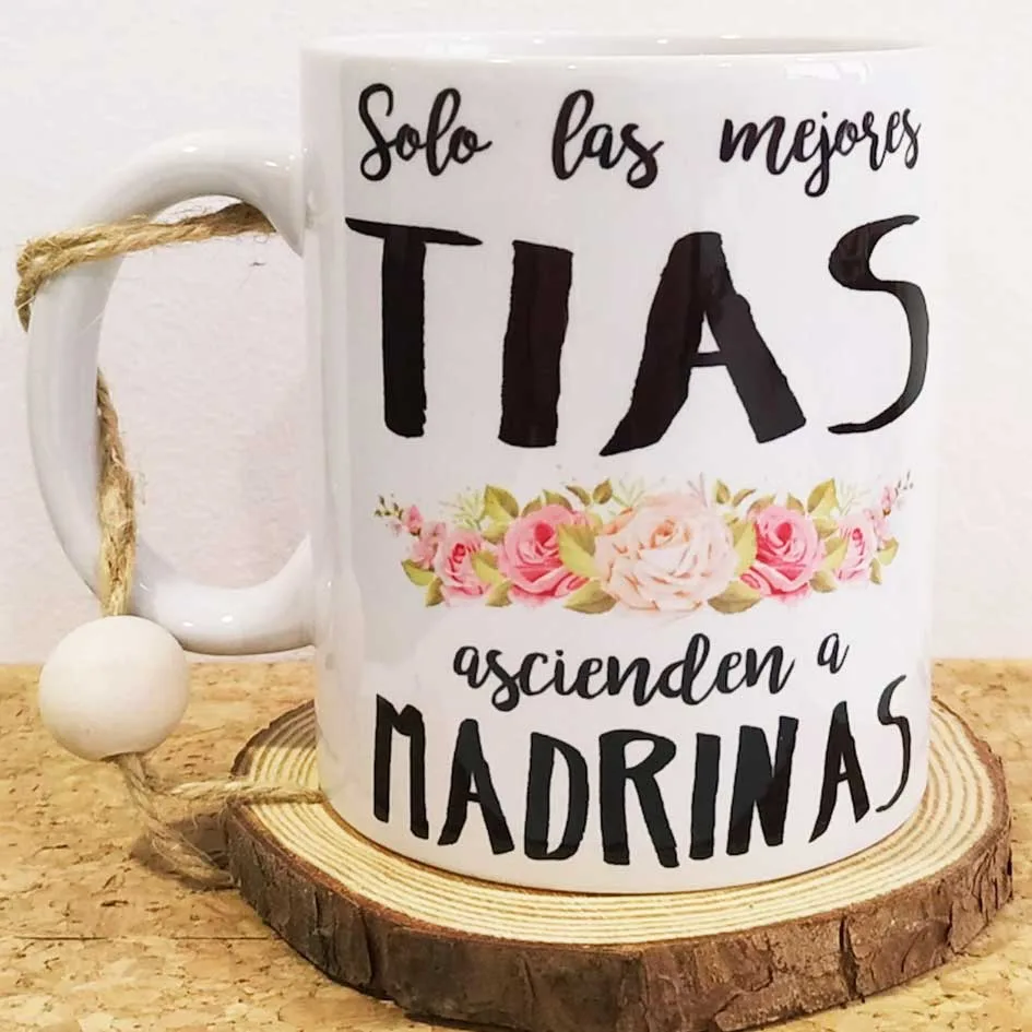 Taza personalizada madrinas. Personal Gift Ávila