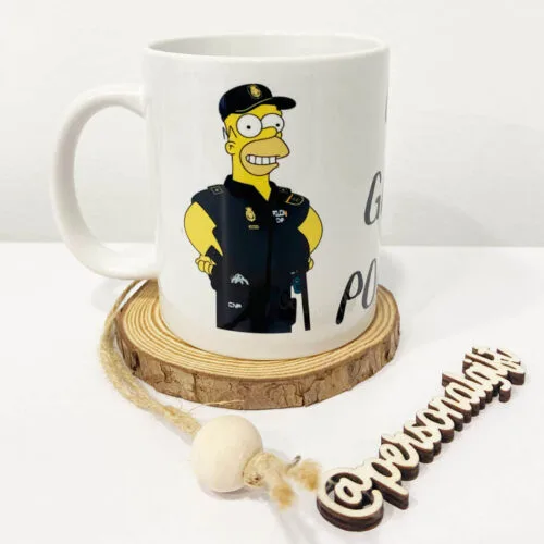 Taza Homer Simpson Policía