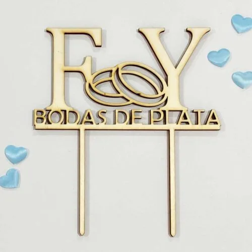 Topper Bodas de Plata