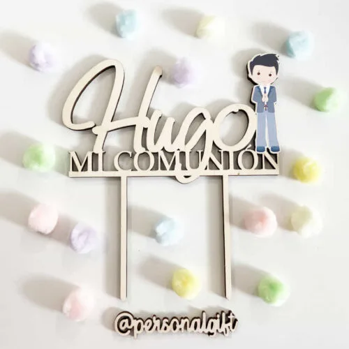 topper personalizado para comunión