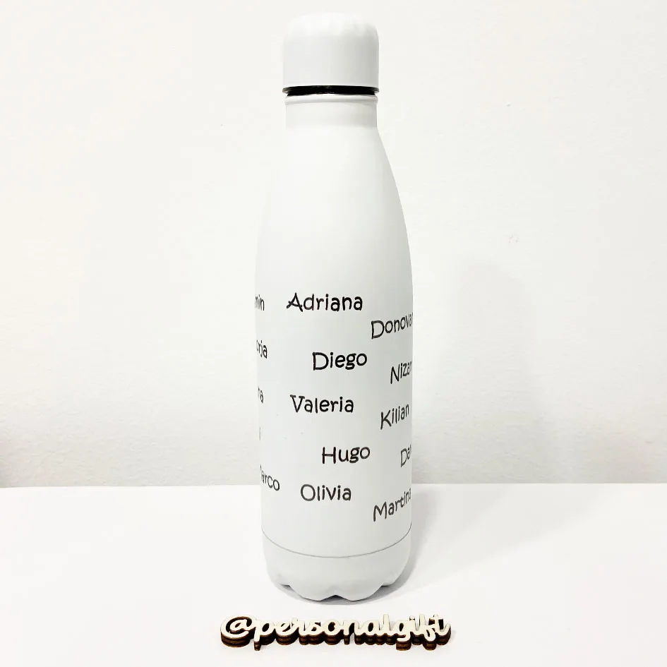 Botella Grabada Blanca - Imagen 2