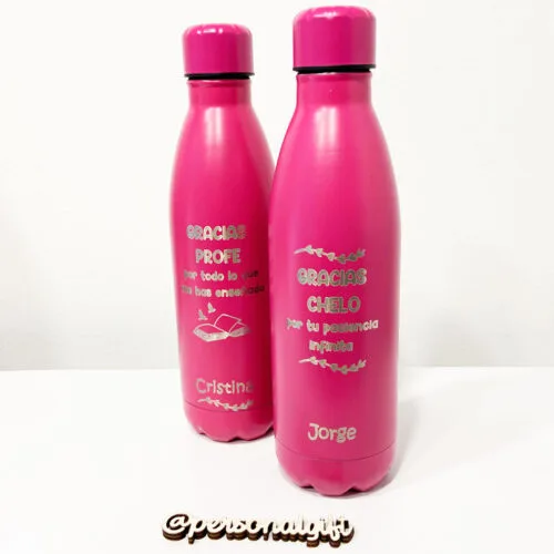 Botella Rosa Profesor