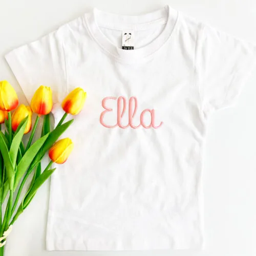 Camiseta niño bordada