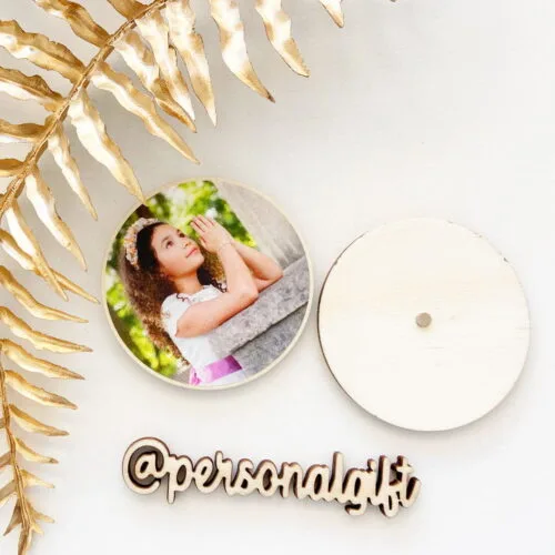 Imán con foto redondo